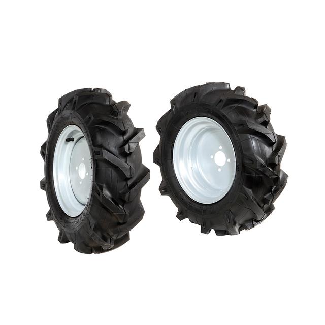 Ruedas Par de ruedas neumáticas 4.00x10" - Disco fijo | Bertolini